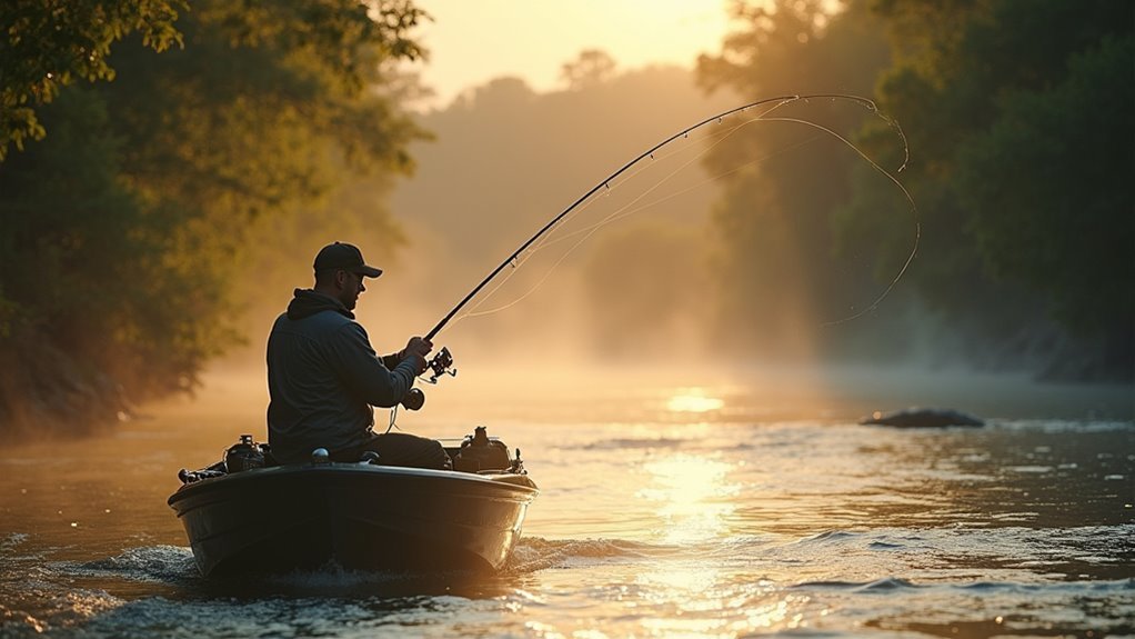 adapt fishing techniques accordingly