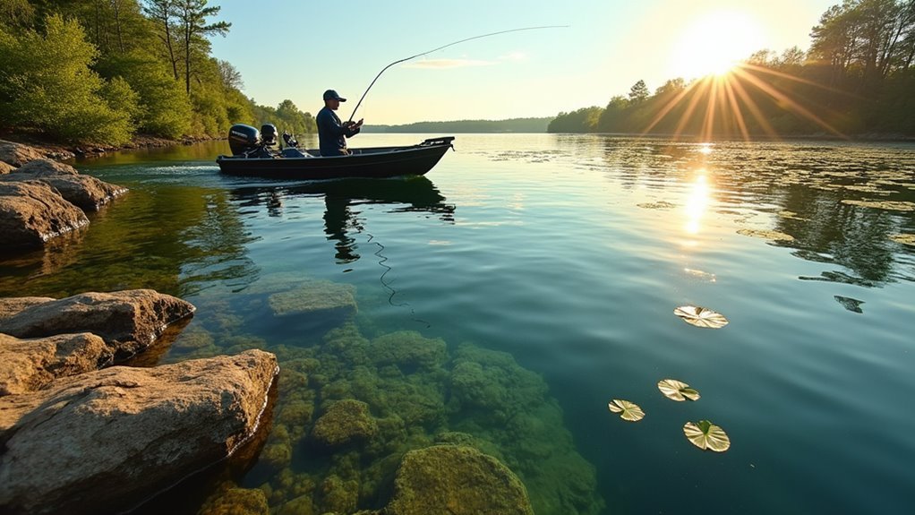 largemouth in still waters