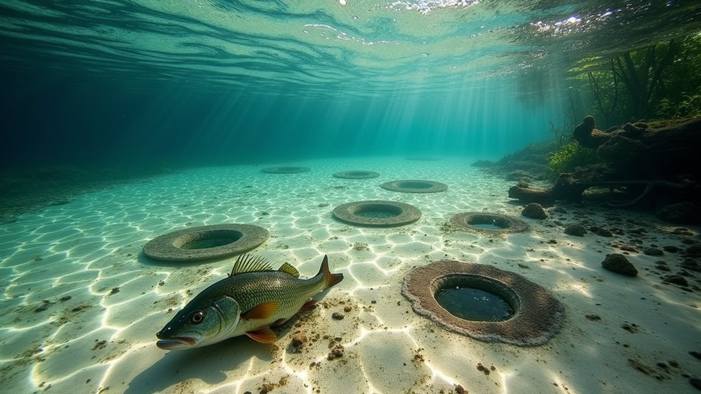 shallow warm protective spawning grounds