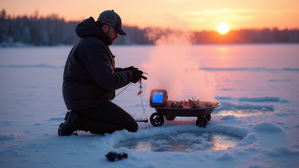 slow and strategic winter fishing