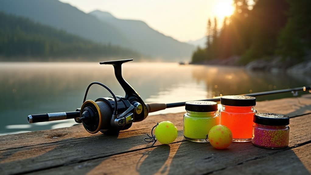 trout fishing powerbait setup