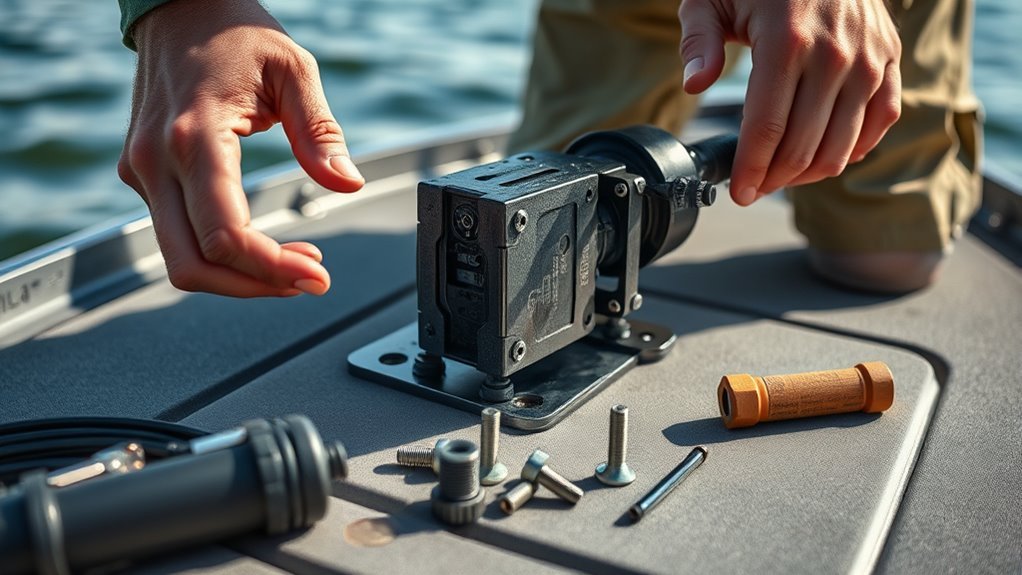 transom mounts simpler installation