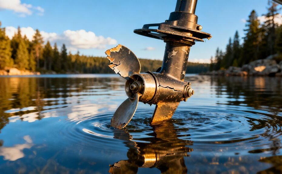 identify bad trolling propeller